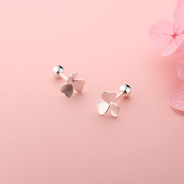 Cercei casual pentru femei de culoare argintie