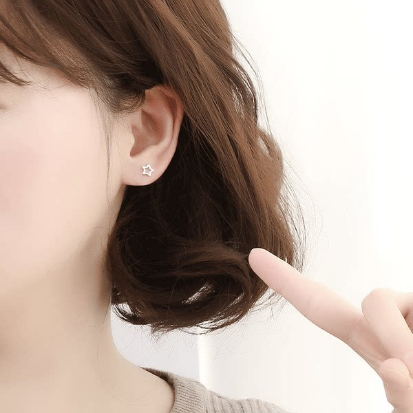 Cercei de dama in forma de stea