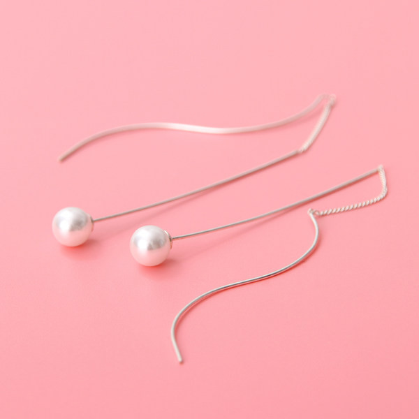 Cercei lungi cu pandantiv de damă