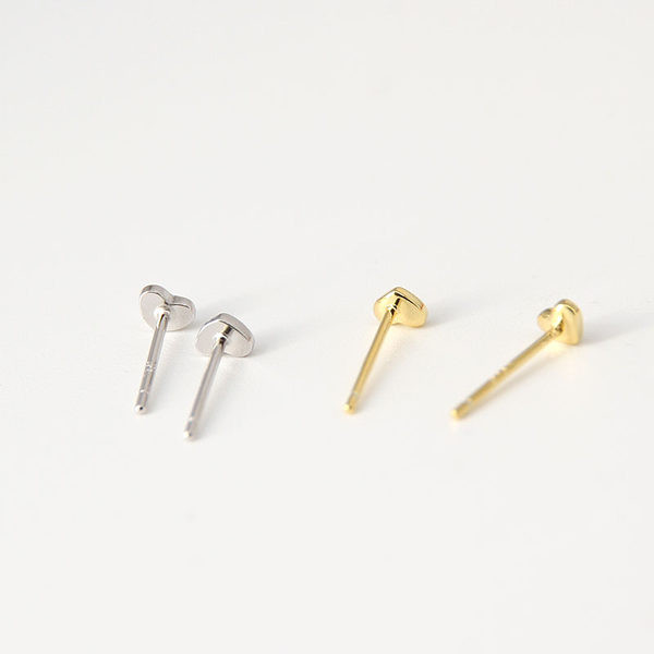 Cercei de dama cu surub in doua culori