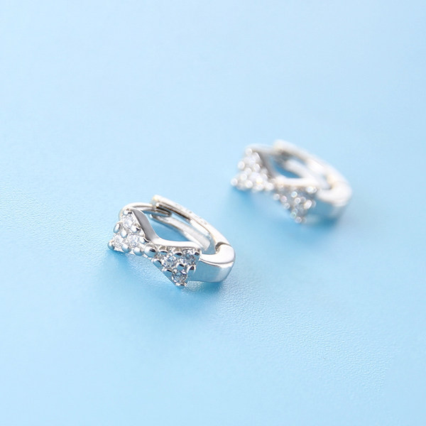 Cercei rotunzi dama - panglica