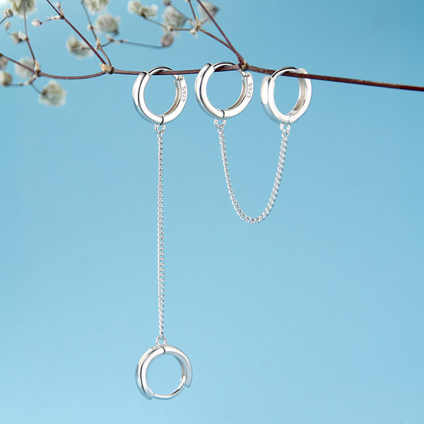 Cercei de dama de culoare argintie