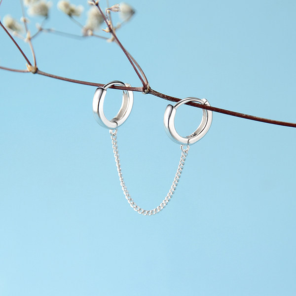 Cercei de dama de culoare argintie