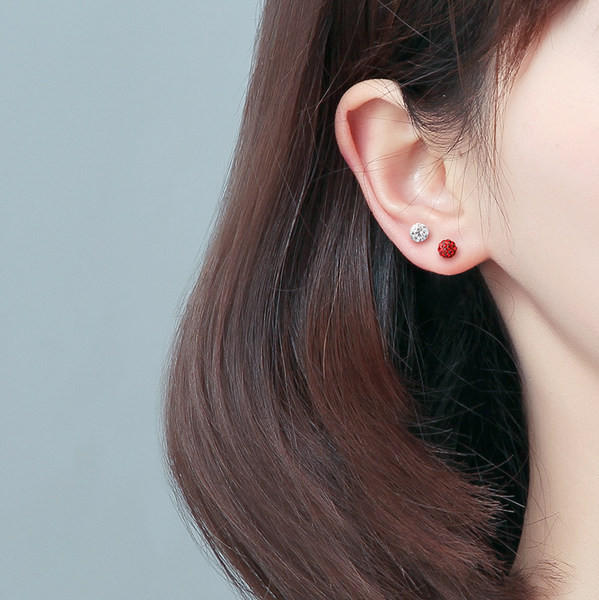 Hõbedased kivikestega vabaaja kõrvarõngad