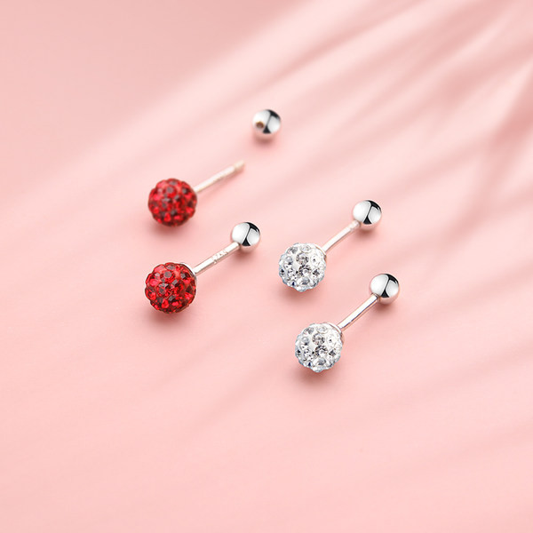 Hõbedased kivikestega vabaaja kõrvarõngad