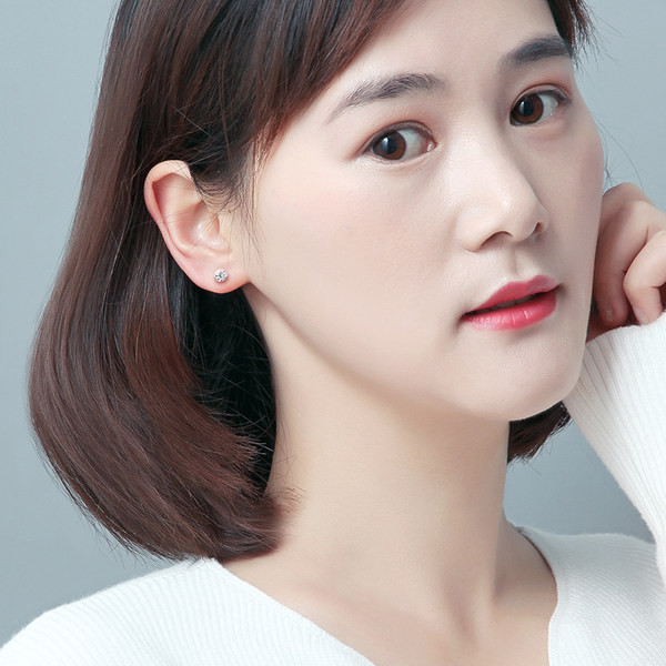 Hõbedased kivikestega vabaaja kõrvarõngad