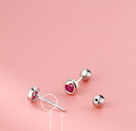 Cercei mici cu șurub pentru femei