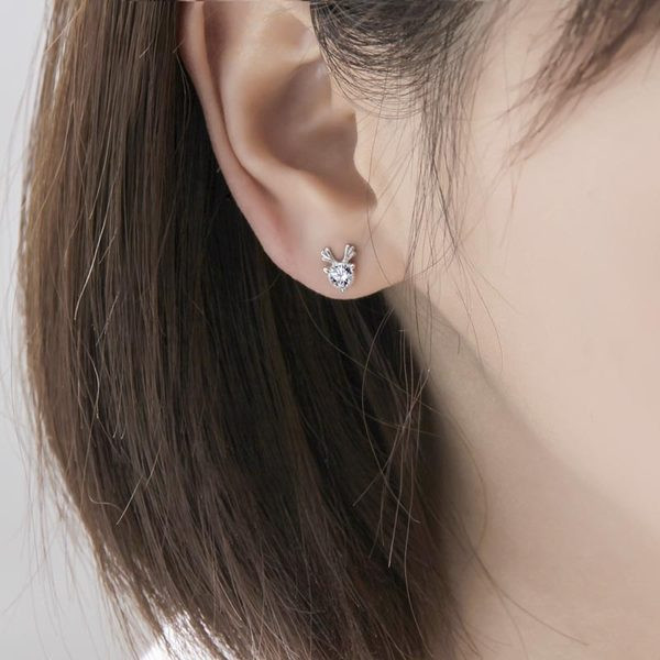 Cercei de dama mici cu pietre colorate