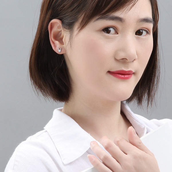 Cercei de dama mici cu pietre colorate