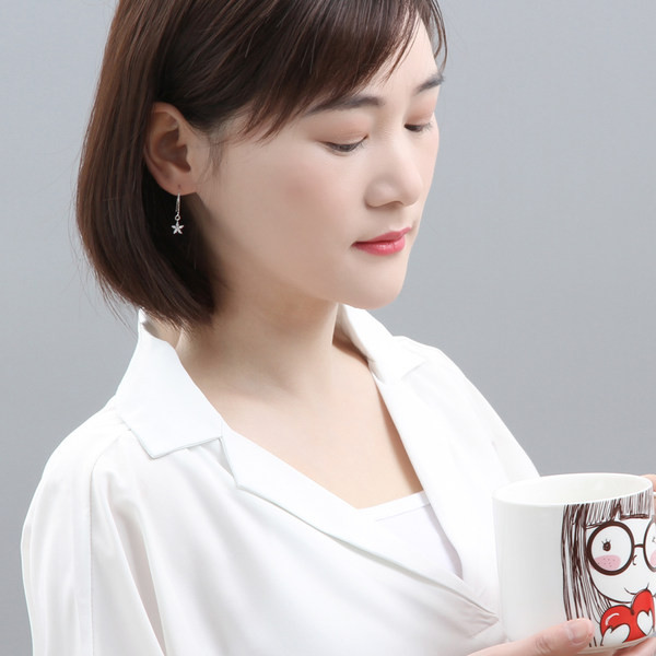 Cercei casual din metal cu pandantiv pentru femei