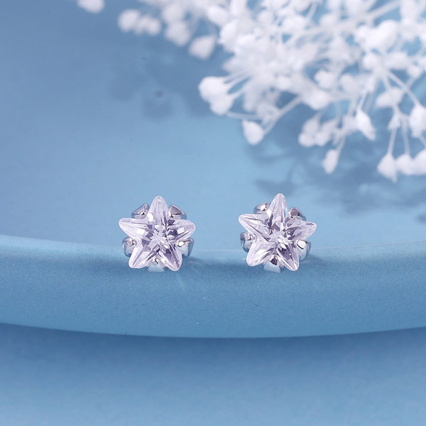 Cercei de dama cu o piatra decorativa