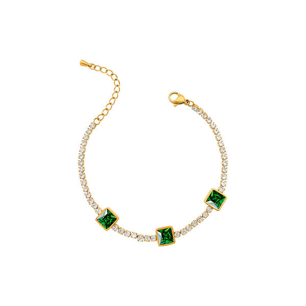 Bratara de dama din otel titan cu pietre