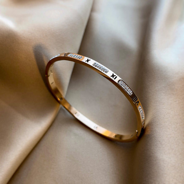 Bratara de dama moderna cu pietre decorative, model nou