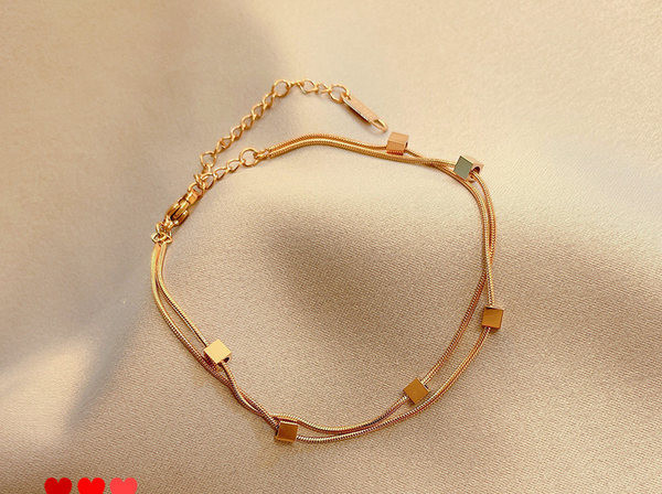 Bratara de dama din otel titan cu strat dublu