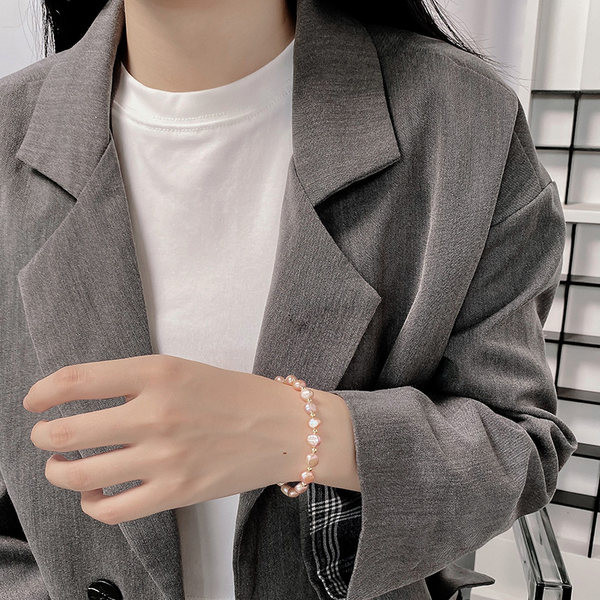 Bratara casual de dama cu perle