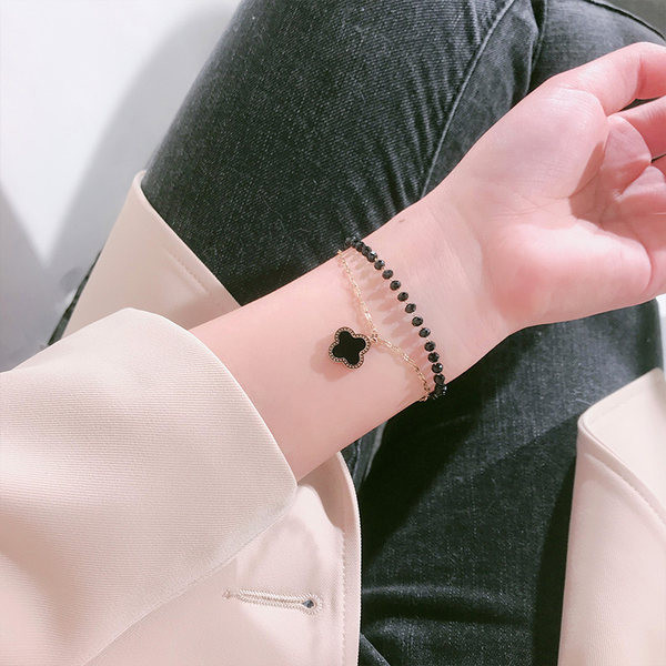 Brățară casual de damă pe două rânduri