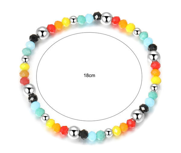 Brățară de zi cu zi pentru femei - cu pietre colorate