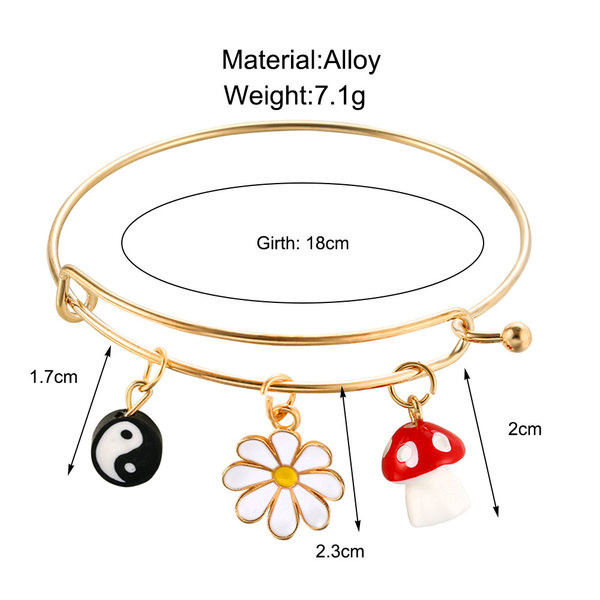 Brățară de damă tip balon model nou cu pandantive
