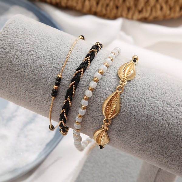 Set de patru brățări de gleznă