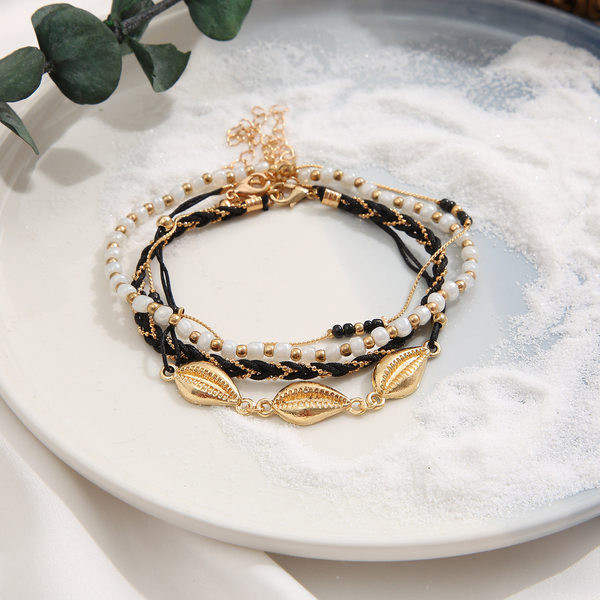 Set de patru brățări de gleznă