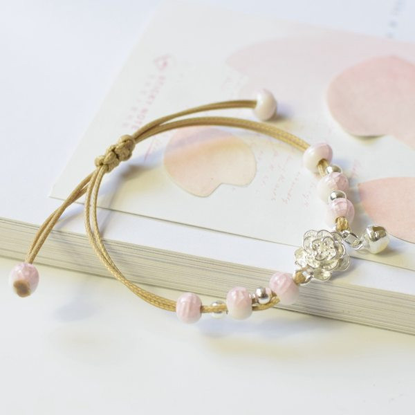 Bratara de dama moderna cu pietre colorate si pandantiv