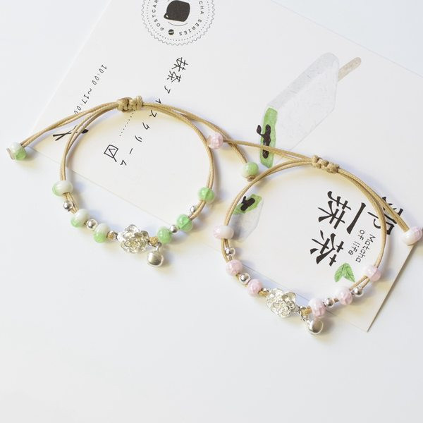 Bratara de dama moderna cu pietre colorate si pandantiv