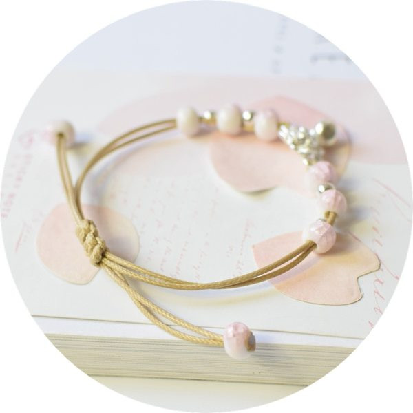 Bratara de dama moderna cu pietre colorate si pandantiv