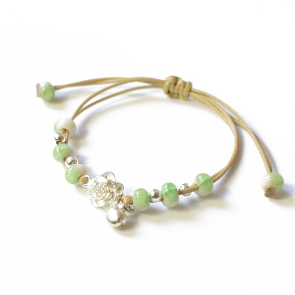 Bratara de dama moderna cu pietre colorate si pandantiv