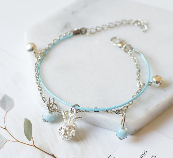 Brățară de damă cu două straturi cu pandantive