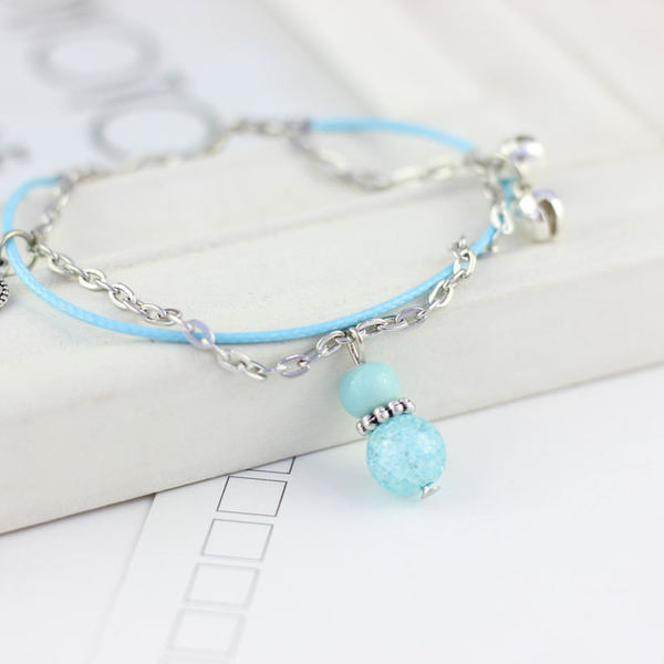 Bratara de dama in doua straturi cu pandantiv