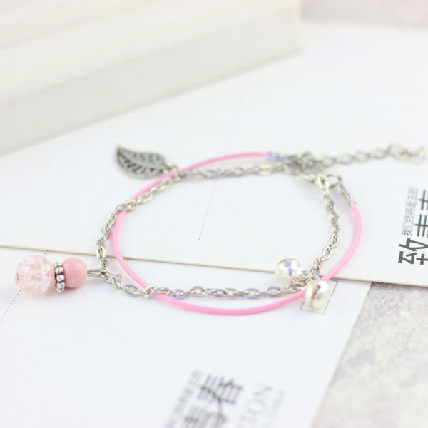 Bratara de dama in doua straturi cu pandantiv