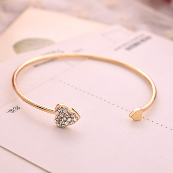 Bratara de dama aurie cu pietre - tip balon