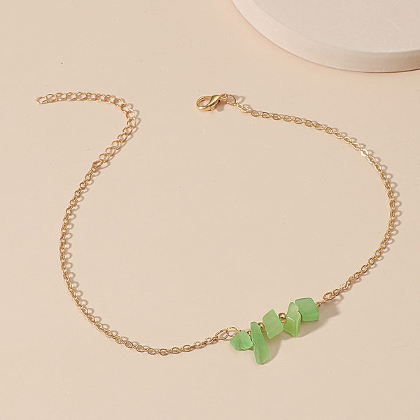 Brățară de damă model nou cu pietre colorate pentru picior