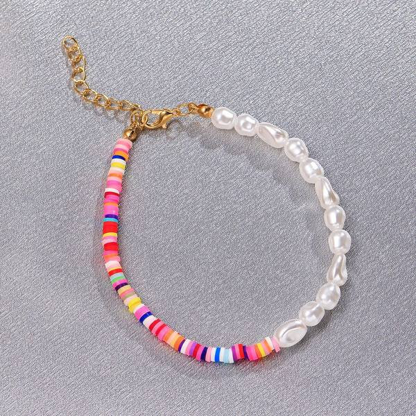 Bratara casual dama cu margele colorate