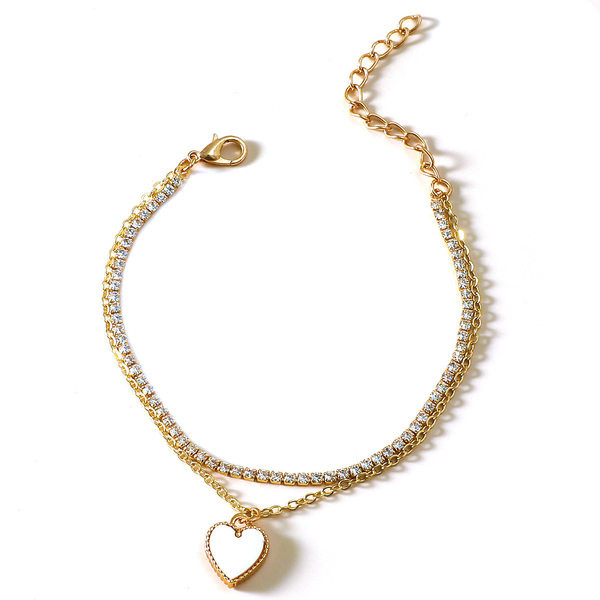 Bratara de dama moderna - cu pandantiv inima