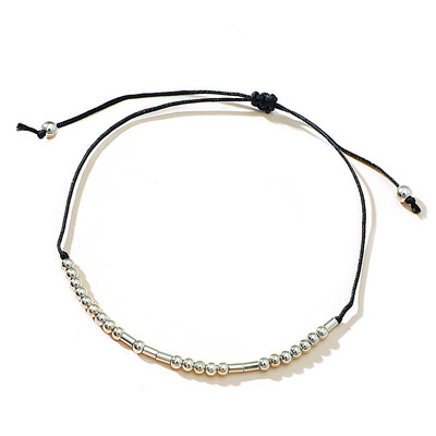 Bratara textila pentru picioare cu margele