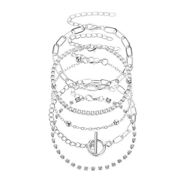 Set patru bratari - culoare auriu si argintiu