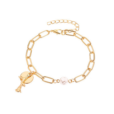 Bratara de dama cu pandantiv si perle