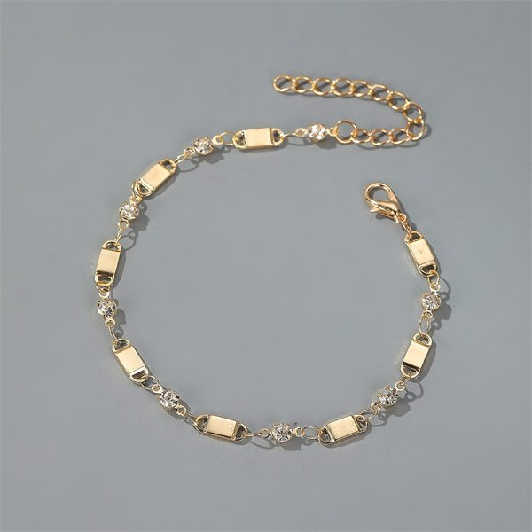 Bratara de dama de glezna in doua culori