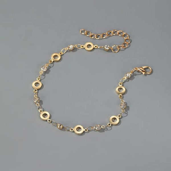 Bratara de dama de glezna in doua culori