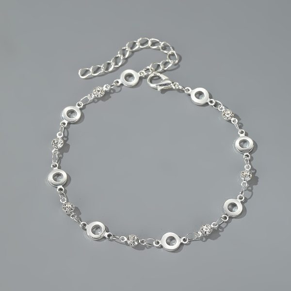 Bratara de dama de glezna in doua culori