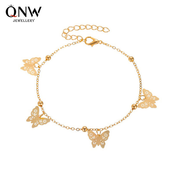 Bratara de glezna de dama cu pandantiv fluture