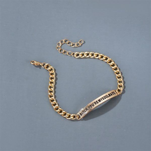 Brățară de damă cu inscripție gravată