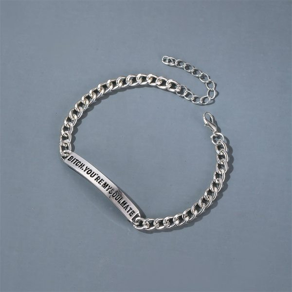 Brățară de damă cu inscripție gravată