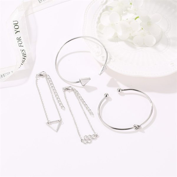 Bratara casual dama cu elemente metalice