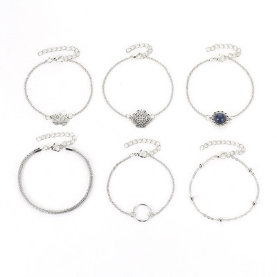 Bratara eleganta de dama de culoare argintie