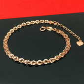 Регулируема гривна в златист цвят за жени