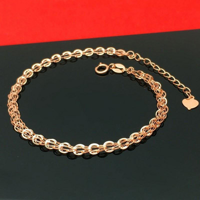 Регулируема гривна в златист цвят за жени