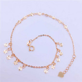 Μοντέρνο γυναικείο βραχιόλι με χρυσά μενταγιόν