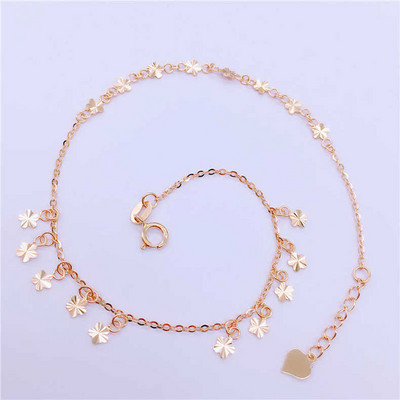 Μοντέρνο γυναικείο βραχιόλι με χρυσά μενταγιόν